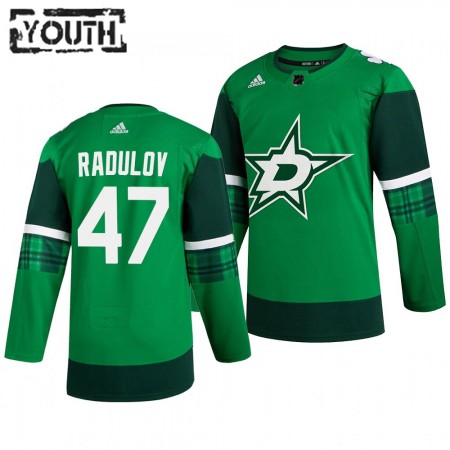 Dallas Stars Alexander Radulov 47 Adidas 2019-2020 St. Patrick's Day Authentic Shirt - Kinderen